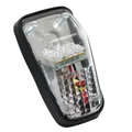 FEU ARRIERE 50 A BOITE/MOTO TYPE HONDA XR TRANSPARENT A LEDS  -REPLAY-**
