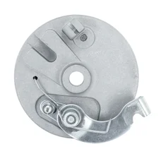 DRUM BRACKING PLATE FOR MOPED PEUGEOT 103 SPX, RCX, MVL - FRONT Ø 90mm (GRIMECA TYPE WITH SHOE BRAKE)  -SELECTION P2R-