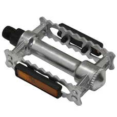 FLAT PEDAL FOR URBAN BIKE- "VINTAGE" NEWTON 365 STEEL - CHROME (PAIR)