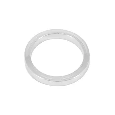 ENTRETOISE DIRECTION ALU  ARGENT 1"1/8-28.6 mm HAUTEUR 5 mm (VENDU A L'UNITE)