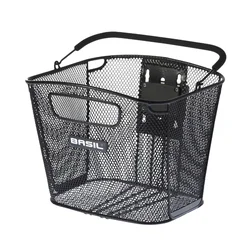 PANIER AVANT ACIER NID ABEILLE BASIL BOLD NOIR (26x28x34cm)  -VENDU SANS FIXATION - COMPATIBLE KLICKFIX