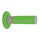 REVETEMENT POIGNEE PROGRIP MOTO OFF ROAD 801 DOUBLE DENSITE BASE GRIS/VERT CLOSED END 115mm (CROSS/MX) (PAIRE)