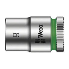WERA 8790 HMA ZYKLOP SOCKET 1/4 Ø 9 mm (Sold per unit)  -German tools for workshop.