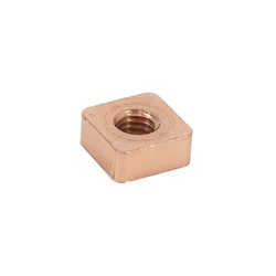 ECROU CARRE FIXATION POT CYCLO POUR PEUGEOT 103 CUIVRE M6 x 100 mm (VENDU A L'UNITE) -SELECTION P2R