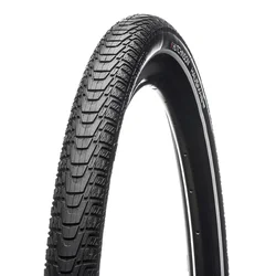 TYRE FOR MTB (URBAN) 26 X 1.75 HUTCHINSON HAUSSMANN INFINITY PROTECT BLACK RIGID - REINFORDED 5 mm - APPROVED EBIKE e50- REFLECTIVE (47-559)