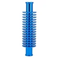 RADIATEUR/REFROIDISSEUR DE DURITE D'EAU ALU CNC BLEU FORME ROND (133 x 35 mm, FIXATION DURITE 17 mm) -REPLAY