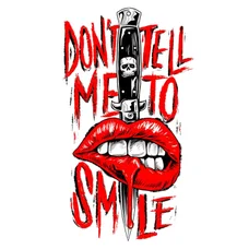 STICKER LETHAL THREAT MINI NO SMILES (60x80mm)
