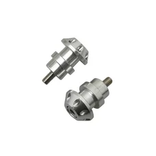 DIABOLO FOR PADDOCK STAND M8 SILVER- FOR HONDA/SUZUKI (WITH CHC CONTERSUNK SCREW)  -AVOC- (PAIR)