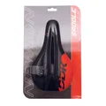 SADDLE- NEWTON FOR CHILDREN RAV BLACK / RED PATTERN 210x130mm -STEEL RAIL - BLACK-WITH ERGO HOLE