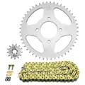 KIT CHAINE ADAPTABLE HYOSUNG 125 GV AQUILA 2001>2010  428  13x48  (DIAM COURONNE 58/78/8.5)  (DEMULTIPLICATION ORIGINE)  -AFAM-