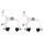 BRAKE CALIPER- FOR ROAD BIKE/FIXIE NEWTON -ALUMINIUM- PAINTED WHITE FOR 700 WHEEL (PAIR)