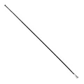 RAYON INOX NOIR PLAT (2,2 x 0,09mm) TETE DROITE 2mm L 300mm SAPIM CX-RAY AVEC ECROUS (VENDU A L'UNITE)