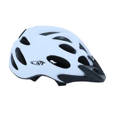 URBAN BIKE ADULT HELMET-NEWTON V2 WHITE WITH VISOR- -WITH LOCK SYSTEM- EURO 55-58 + INTEGRATED LED LIGHTING  (SOLD IN BOX)