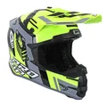 CASQUE CROSS ADULTE PROGRIP 3080 SPIRITS JAUNE FLUO/GRIS L (ECE 22.06)