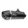 EXHAUST FOR MAXISCOOTER LEOVINCE SBK NERO FOR HONDA 125 FORZA 2021> EURO 5  (REF 14076K). (EEC APPROVED).