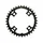 CHAINRING FOR MTB-FOR SINGLE- 36T.  Ø96 SUNRACE MX 11/10 Speed -4 ARMS- Compatible with others brands.