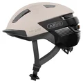 CASQUE VELO ADULTE ABUS URBAIN PURL-Y ACE CHAMPAGNE BEIGE ECLAIRAGE INTEGRE TAILLE L (57-61cm) REGLAGE MOLETTE (COMPATIBLE S-PEDELEC)