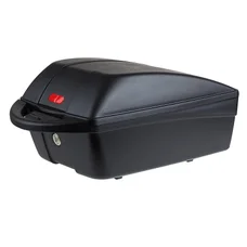 TOP CASE VELO BOX POLISPORT 11L NOIR FIXATION MIK/MIK-HD SUR PORTE BAGAGE A CLE (LONG 43cm x LARG 26cm x HAUT 20cm) - POIDS MAX 5KGS