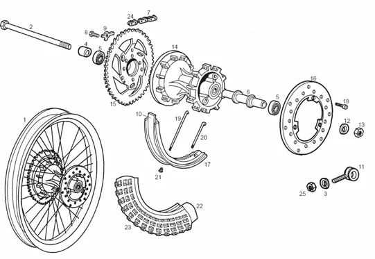 Roue arrière