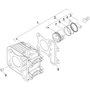 Groupe cylindre-piston-axe