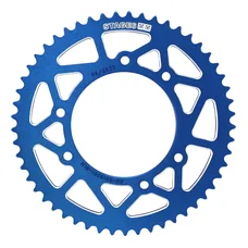 COURONNE 50 A BOITE ADAPTABLE DERBI 50 SENDA DRD, DRD PRO  420  53 DTS ALU CNC BLEU (102/124.5/8.5)  -STAGE 6-