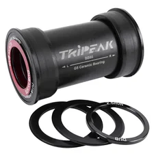 CUVETTE INTEGRE BOITIER VTT/ROUTE A EMBOITER/PRESSFIT 3en1 TRIPEAK CERAMIQUE BOITE 86-92 mm DIAM 41 mm POUR AXE 24 mm, 28.99 mm, 30 mm (COMPATIBLE SHIMANO, SRAM DUB, ROTOR)
