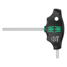 CLE ALLEN/6 PANS MANCHE EN T WERA 454 HEX PLUS  5x100mm NOIR/VERT (VENDU A L'UNITE)  -MARQUE ALLEMANDE POUR LES ATELIERS-