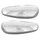 FUEL TANK SIDE COVERS (PAIR) for MOPED  MOTOBECANE/MBK 85, 88, 881 CHROME  -SELECTION P2R-