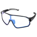 LUNETTES VELO ADULTE VISIONAIR PHOTOCHROMIC MONTURE NOIR / BLEU (VERRES QUI S'ADAPTENT AUTOMATIQUEMENT A LA LUMINOSITE) - INDICE 0 à 3  -SELECTION P2R-