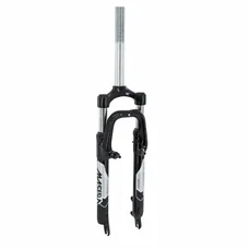 FORK- FOR MTB 26 " ZOOM SUSPENSION STEEL-COIL/ELASTOMER- FOR V-BRAKE / DISC- BLACK TRAVEL. 60mm THREADED STEERER (230/100mm) INTERNAL Ø 1"1/8-28,6.