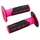 REVETEMENT POIGNEE PROGRIP MOTO OFF ROAD 801 DOUBLE DENSITE FLUO DESIGN FUCHSIA FLUO/NOIR CLOSED END 115mm (CROSS/MX) (PAIRE)