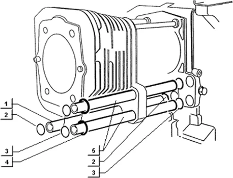 Tubes aspiration-refoulement-vidange huile