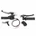 BRAKE HANDLE COMPLETE KIT FOR MOPED PEUGEOT 103 SPX-RCX METALIC - BLACK (PAIR - RIGHT+LEFT)  -SELECTION P2R-