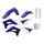 FAIRINGS/BODY PARTS FOR SHERCO 125, 250, 300 SC, 250, 300, 450, 500 SCF 2019>2023  ( 9 parts kit ) Blue/White/black (OEM color)   -POLISPORT-