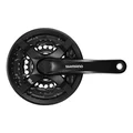 PEDALIER VTT SHIMANO  7/8V. TY501 NOIR 170mm 42-34-24  (BOITIER 122mm)
