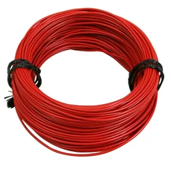FIL ELECTRIQUE 1,00mm2  12/10  MULTIBRIN  ROUGE (50M)  -SELECTION P2R-