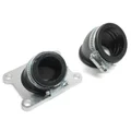 INLET MANIFOLD FOR MOTORBIKE REPLAY SOUPLE FOR DERBI 50 SENDA, GPR/GILERA 50 SMT, RCR (FOR PWK,INNER Ø 24mm + 33mm, +2 SLEEVES 45°)