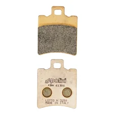 BRAKE PADS -POLINI FOR MBK 50 BOOSTER Front, NITRO Front / APRILIA 50 SR Front / GILERA 50 RUNNER Front / YAMAHA 50 BWS Front, 100 NEOS Front  (L 39.8mm - H 49.7mm - thk6.5mm)  (174.2010)  (SINTERED)