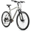 VELO MUSCULAIRE VTC 28 LEADER FOX SUMAVA HOMME ARGENT MAT 9V CADRE 17,5 POUCES (TAILLE ADULTE 165 à 173 cm)