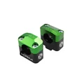 PONTET/SURPONTET 50 A BOITE KRM PRO RIDE POUR GUIDON DIAM 28,6 mm ALU CNC NOIR/VERT