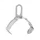 EQUERRE COULISSANTE POUR FIXATION DE GARDE BOUE CLASSIC (35/48mm) INOX