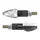 CLIGNOTANT UNIVERSEL REPLAY MICRO FLECHE 8 LEDS TRANSPARENT/CARBONE (L 55mm / H 20mm / L 23mm) (HOMOLOGUE CE) (PAIRE)