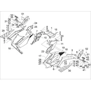 Protection centrale - Repose-pieds