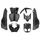CARROSSERIE/CARENAGE SCOOT ADAPTABLE MBK 50 STUNT/YAMAHA 50 SLIDER NOIR MAT (7 PIECES) -P2R