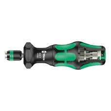 SCREWDRIVER BIT HOLDER WERA KOMPAKT TURBO 1/4 Quadruples the screwdriving speed - Black/green.German tools for workshop.