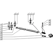 Tirant côté changement de vitesses (volant)