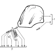 Kit pare-brise-kit béquille