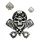 STICKER LETHAL THREAT MINI SKULL HELMET (60x80mm)