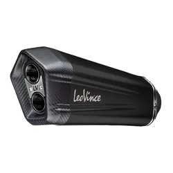 POT MAXISCOOTER LEOVINCE LV-12 BLACK EDITION POUR YAMAHA 560 TMAX 2020>  (COUPELLE CARBONE) (SANS CATALYSEUR) (HOMOLOGUE CE)  -REF 15305B-