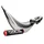 POT 50 A BOITE VOCA CROSS BESTIA POUR RIEJU 50 MRT (PASSAGE HAUT - SILENCIEUX ALU NOIR EMBOUT ANODISE ROUGE)